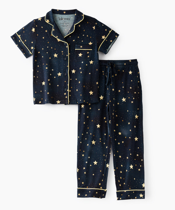 Kids' Stars Button Up Pajama Set
