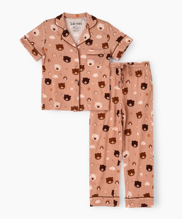 Kids' Bear Button Up Pajama Set
