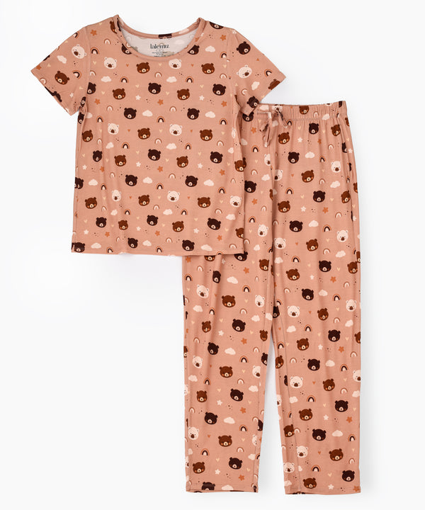 Women's Bear T-Shirt & Pajama Set