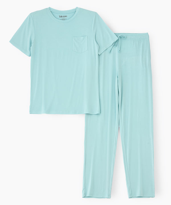 Men's T-Shirt & Pajama Set - Blue